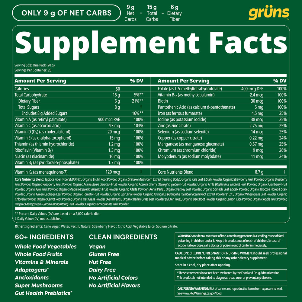Grüns Superfood Gummies