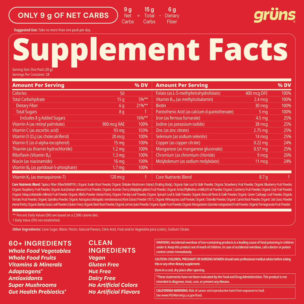 Grüns Superfood Gummies